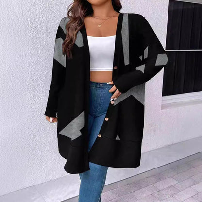 Dames Pull oversized avec design graphique Chic und Stil