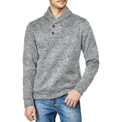 Pull homme avec col montant et détail de bouton Chic und Stil
