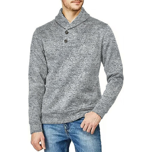 Pull homme avec col montant et détail de bouton Chic und Stil