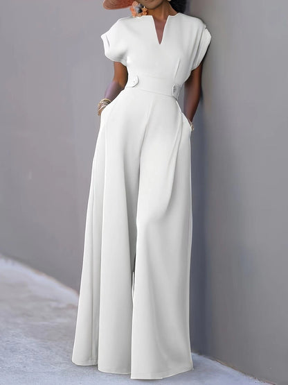 Dames combinaison élégante avec jambes larges et poches pratiques Chic und Stil