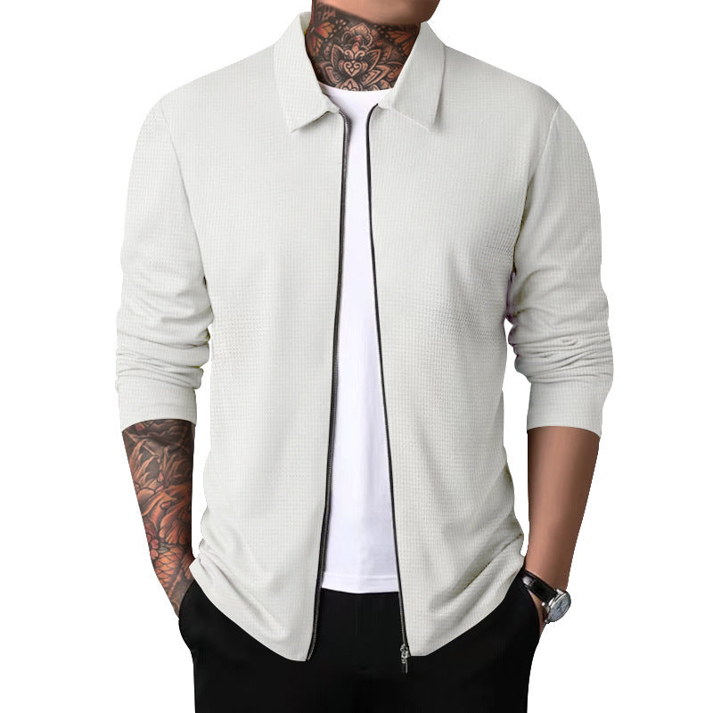 Pull-over zippé léger et à la mode pour hommes Chic und Stil
