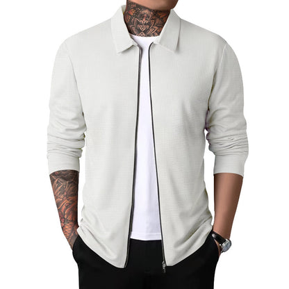 Pull-over zippé léger et à la mode pour hommes Chic und Stil