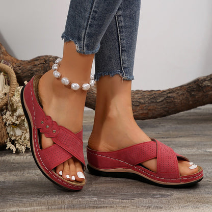Sandales slides confort pour dames Chic und Stil