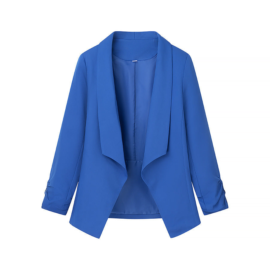 Elegant blazer jacket for ladies with a casual cut and trendy lapels Chic und Stil