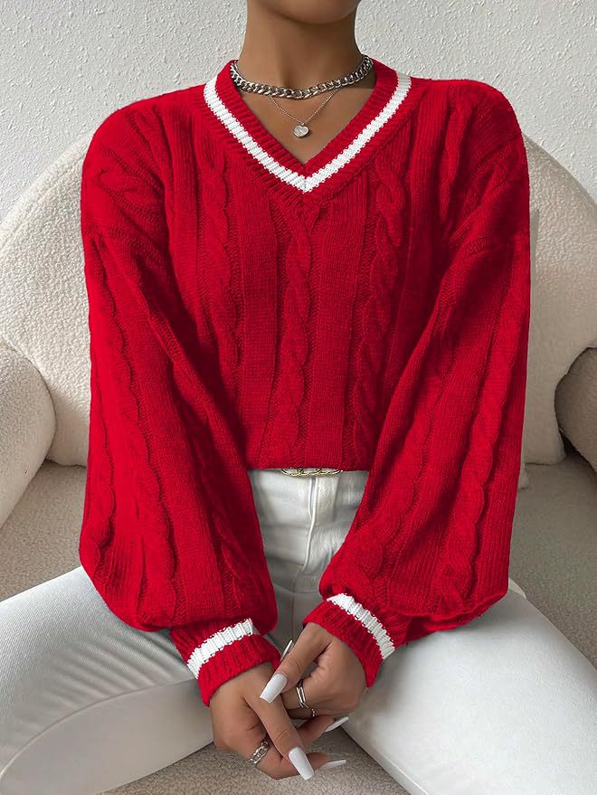 Dames Gros tricot Pull Chic und Stil