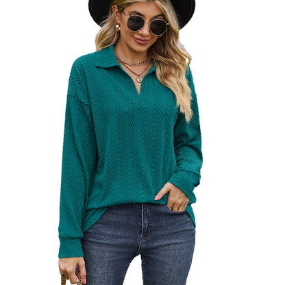 Pull décontracté femme avec motif de câble texturé Chic und Stil
