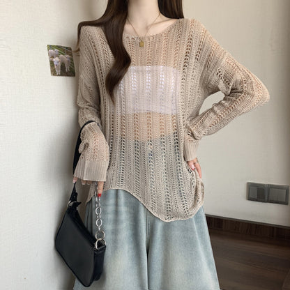 Pull en maille aéré pour femmes avec mailles ouvertes et coupe décontractée Chic und Stil