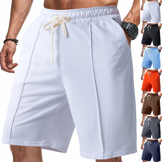 Shorts de sport confortables pour hommes avec taille élastique et poches latérales pratiques Chic und Stil