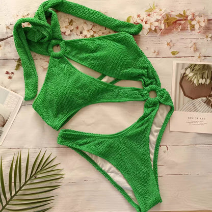 Bikini taille haute pour femmes avec des découpes tendance et lien Chic und Stil