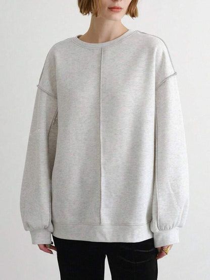 Pull femme décontracté avec une coupe ample et des manches en forme de ballon Chic und Stil