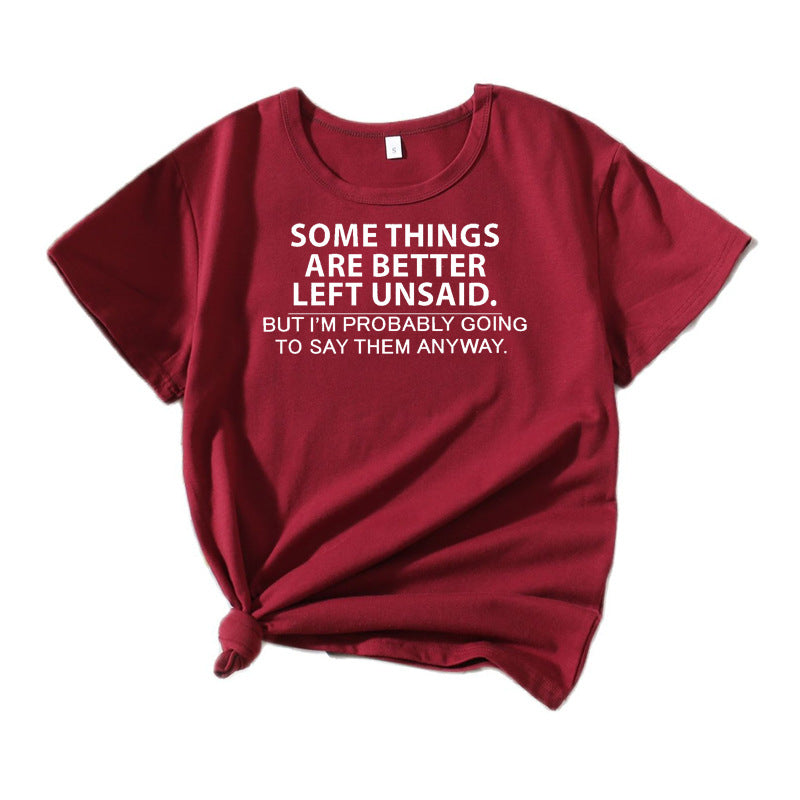 Dames Casual Explicite Citation T-shirt Chic und Stil