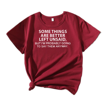 Dames Casual Explicite Citation T-shirt Chic und Stil