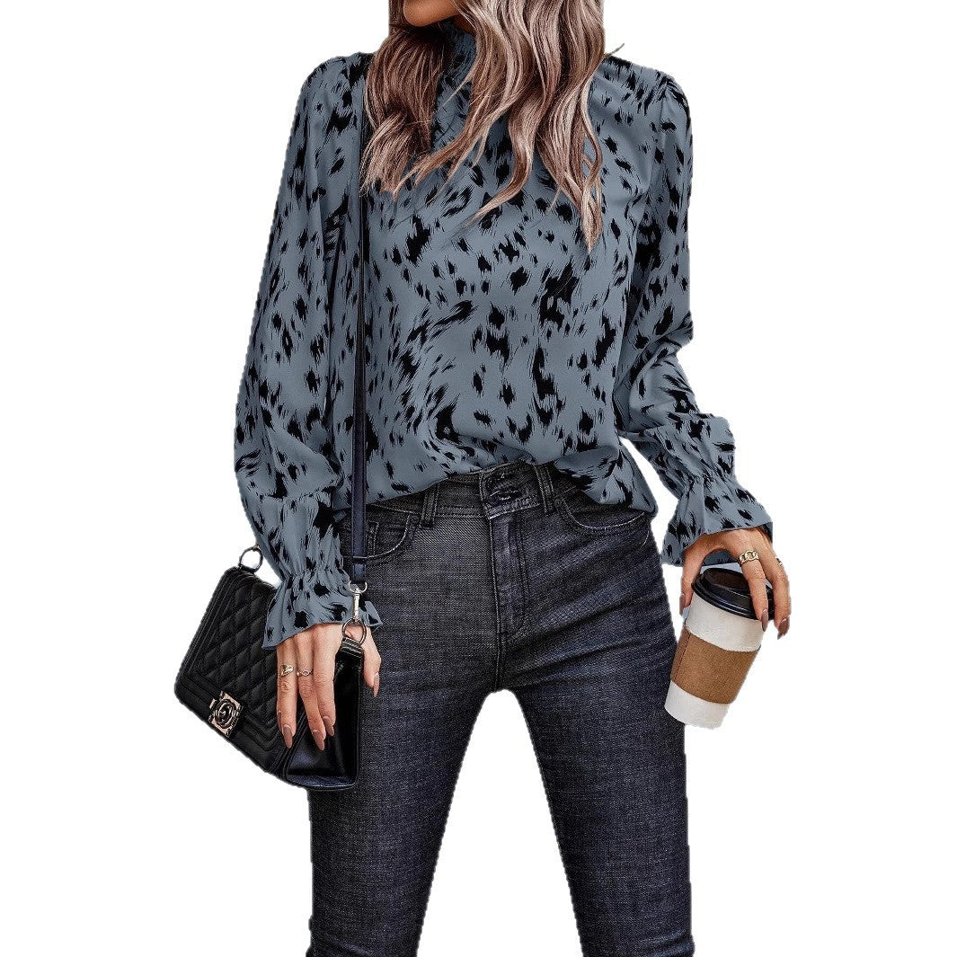 Blouse femme avec élégante fronce et motif stylé Chic und Stil