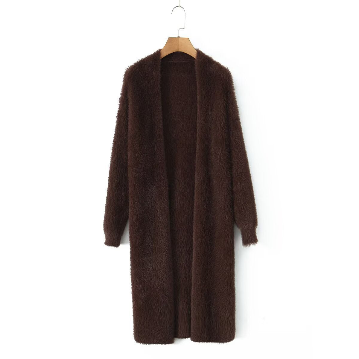 Dames pull en tricot confortable avec design frontal ouvert et manches longues Chic und Stil