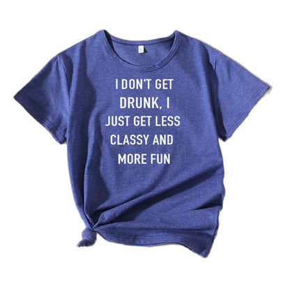 Dames Casual Humour Citation T-shirt Chic und Stil