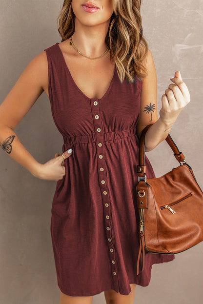 Robe d'été pour femmes avec patte de boutonnage Chic und Stil