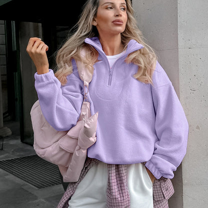 Dames Fleece Pull Chic und Stil