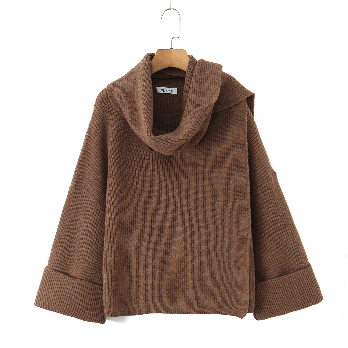 Pull à col roulé chic en grosse maille pour femmes Chic und Stil