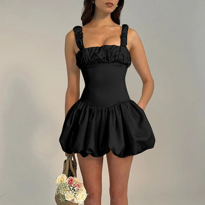Robe mini à volants pour femmes avec ourlet froncé Chic und Stil