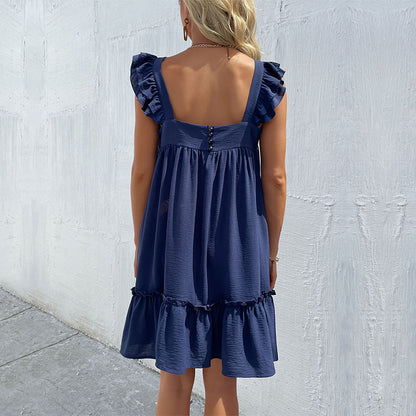 Robe mini à volants pour dames Chic und Stil