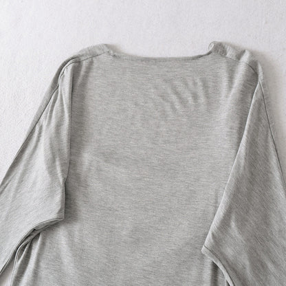 Chemise à manches longues décontractée pour femmes avec un design de drapé raffiné Chic und Stil