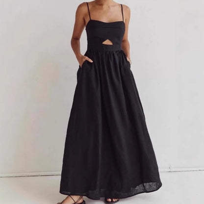 Robe maxi pour femmes avec une coupe raffinée et un design de poches pratique Chic und Stil