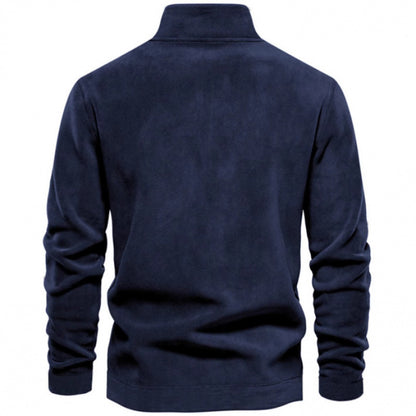 Pull en polaire pour hommes avec col montant Chic und Stil
