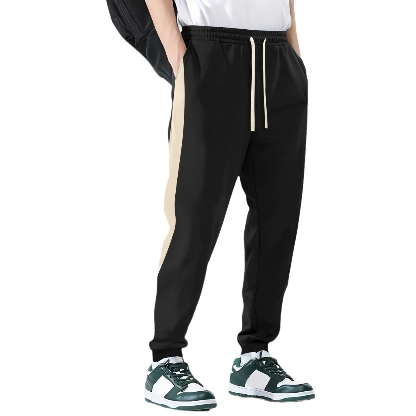 Men's leisure sports pants with contrasting stripes on the sides Chic and Style