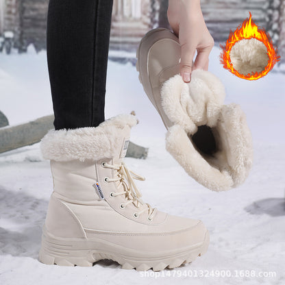Bottes d'hiver thermo pour femmes avec doublure isolante et semelle antidérapante Chic und Stil