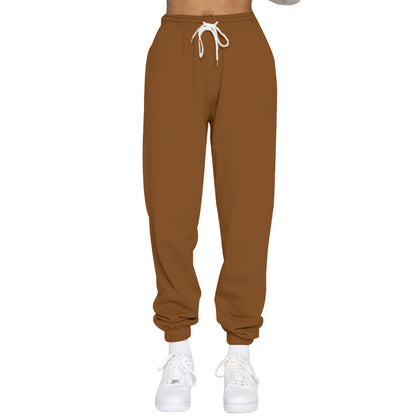 Casual women's sweatpants with high waist and drawstring Chic and Style