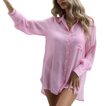 Dames Chemise de plage légère Chic und Stil