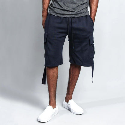 Shorts cargo pour hommes avec plusieurs poches pratiques et une taille élastique Chic und Stil