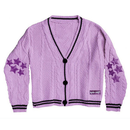 Dame cardigan avec un design étoilé élaboré Chic und Stil