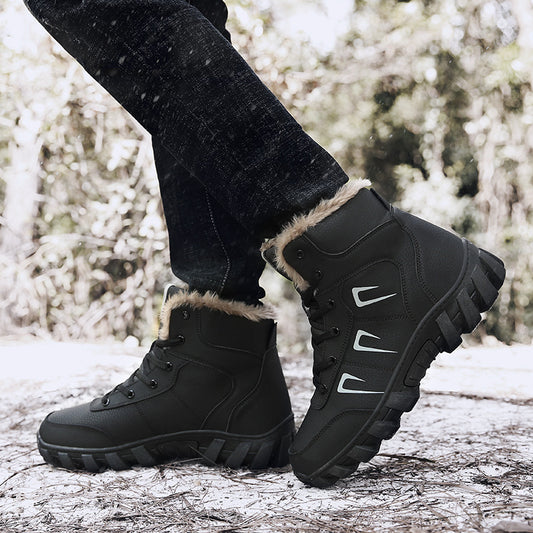 Bottes d'hiver pour femmes avec col en fausse fourrure et semelle antidérapante Chic und Stil