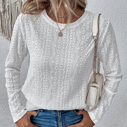 Dames Élégante et aérienne blouse avec broderie Chic und Stil