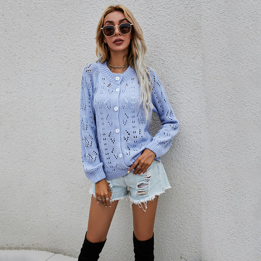 Dames gilet tricot léger avec mailles ouvertes Chic und Stil