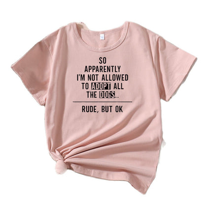 T-shirt graphique pour femmes comédien amateur de chiens Chic und Stil