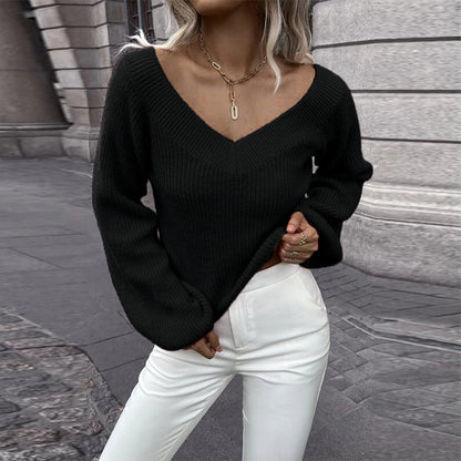 Pull femme au style tricot décontracté Chic und Stil