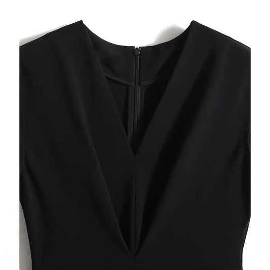 Robe midi sans manches sophistiquée pour femmes Chic und Stil