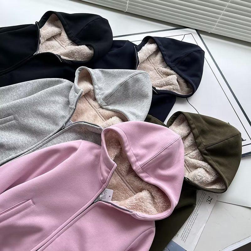 Veste à capuche chaude et confortable pour femmes avec doublure en polaire Chic & Stil