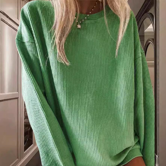 Pull en rib jersey décontracté pour dames avec coupe ample Chic und Stil
