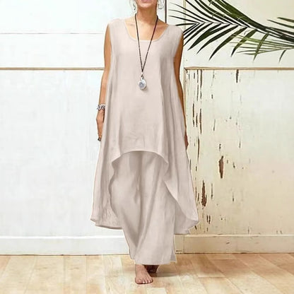 Combinaison maxi tunique fluide pour femmes Chic und Stil