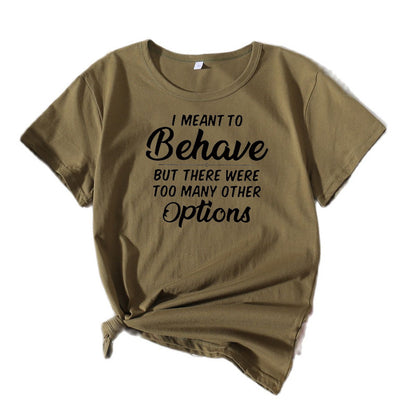 Dames Casual Humor T-Shirt Chic und Stil