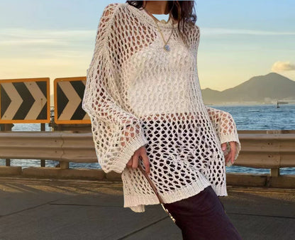 Pull en maille pour femmes au style urbain avec coupe décontractée Chic und Stil