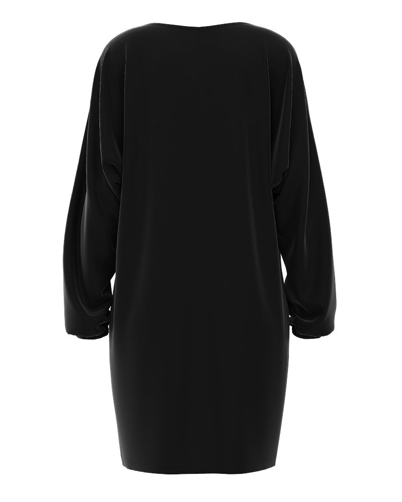Robe de Noël décontractée pour femmes avec un design d'impression unique et une coupe ample Chic und Stil