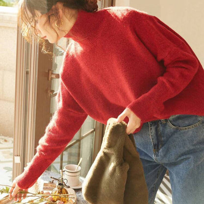 Pull-over à col montant confortable pour femmes en matériau de haute qualité Chic und Stil