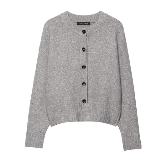 Cardigan en tricot décontracté pour femmes avec détails en bouton Chic und Stil