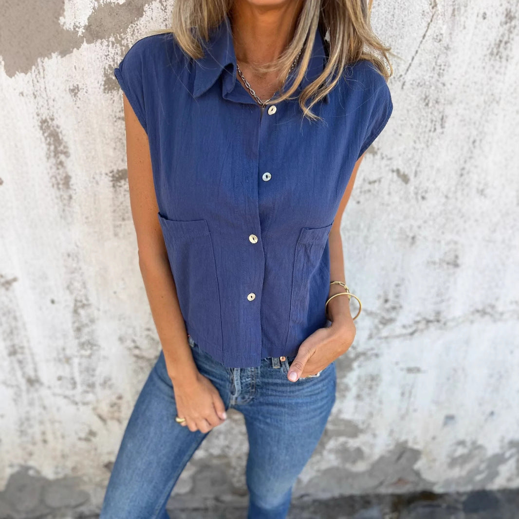 Chemisier pour femmes avec une coupe unique et des poches pratiques Chic und Stil