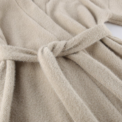 Dames Cardigan douillet avec manches larges et ceinture à nouer Chic und Stil