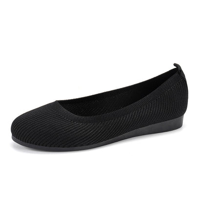 Dames Ballerines en tricot confortables avec matériau de semelle flexible Chic und Stil